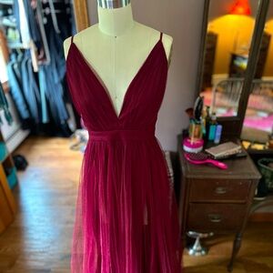Size medium burgundy dress